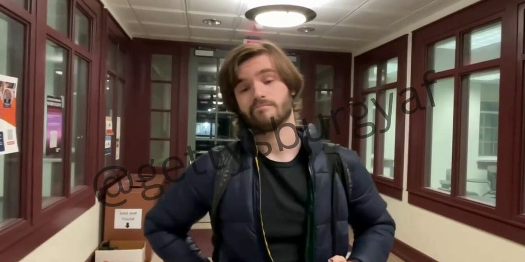 Conservative Gettysburg College group catches student on video tearing down promotional flyers