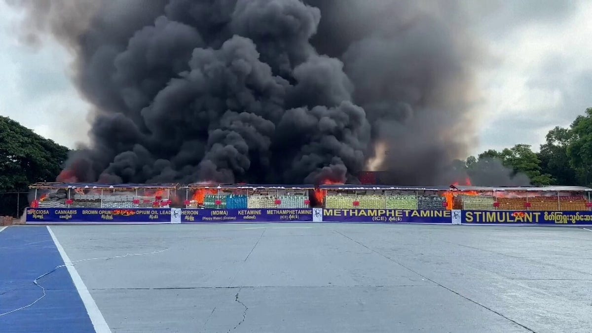 foxnews.com - Greg Norman-Diamond - $600 million worth of heroin, meth and other seized drugs set on fire in Burma