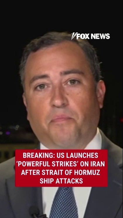 BREAKING: US launches ‘POWERFUL STRIKES’ on Iran after Strait of Hormuz ship attacks