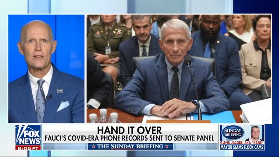Sen Rick Scott demands accountability for Fauci, slams Senate recess