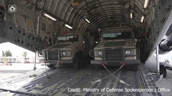 US cargo plane delivers military vehicles to Israel