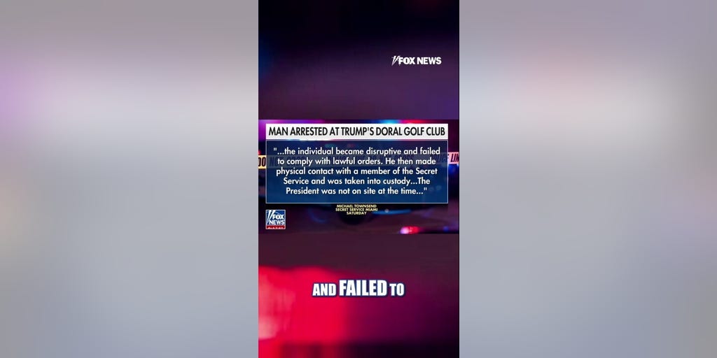 Man ARRESTED at Trump Doral National Golf Club