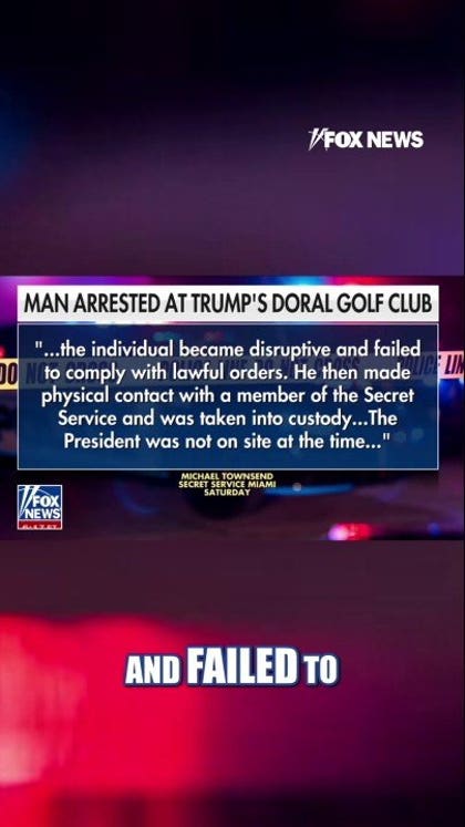 Man ARRESTED at Trump Doral National Golf Club