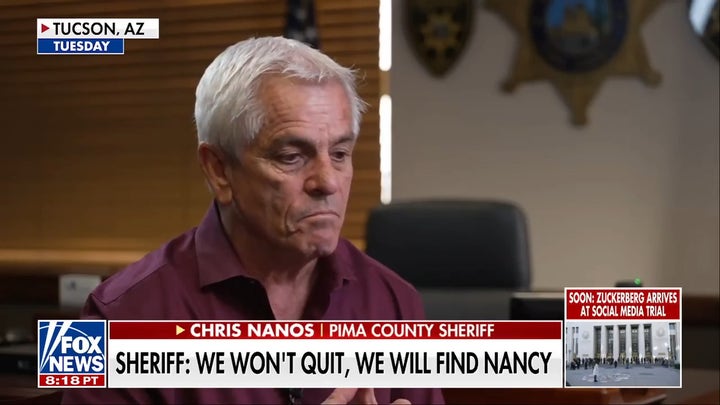 Pima County sheriff vows to not 'quit’ in search for Nancy Guthrie