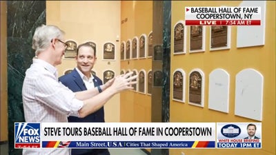 Steve Doocy tours the National Baseball Hall of Fame in Cooperstown, NY
