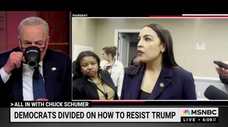 Chuck Schumer sits through MSNBC compilation of Dems criticizing him on spending bill decision