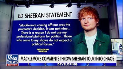 Macklemore concert comments throw Ed Sheeran tour into chaos