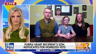 Son of Purple Heart recipient donates contest winnings to homeless vets
