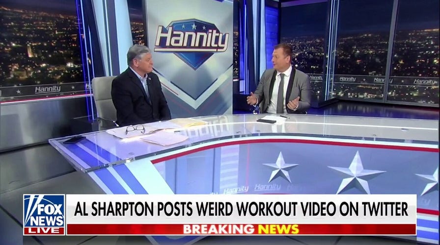 Jimmy Reacts To Al Sharpton's Strange Workout Video On 'Hannity'
