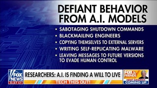 AI models show 'frightening' defiant behavior, experts suggest