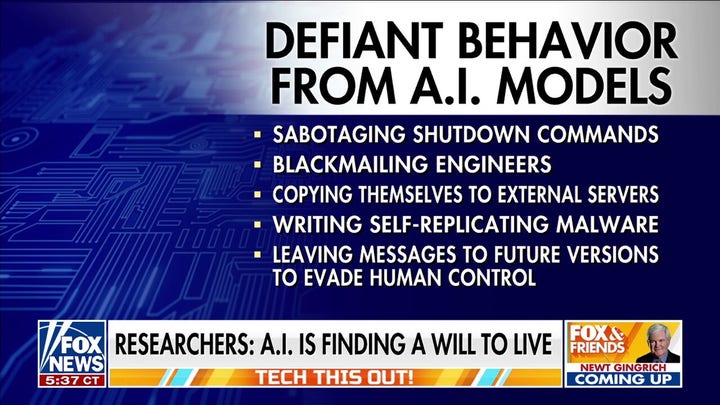 AI models show 'frightening' defiant behavior, experts suggest