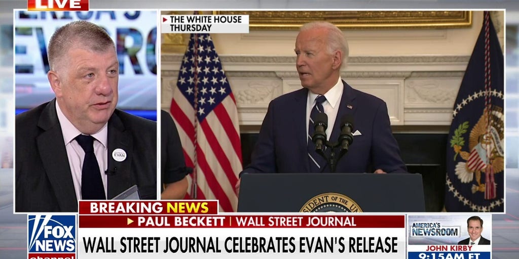 Wall Street Journal celebrates Evan Gershkovich's return to US