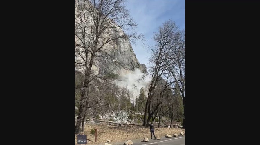 Yosemite National Park El Capitan rockfall caught on video