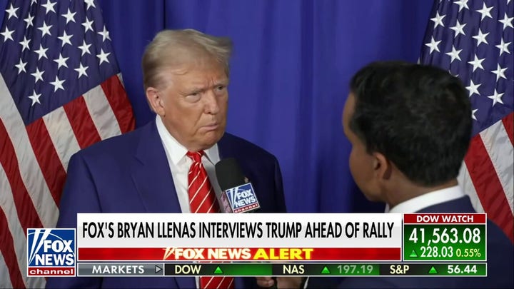 Trump touts "We're leading in the polls now" in Fox News interview