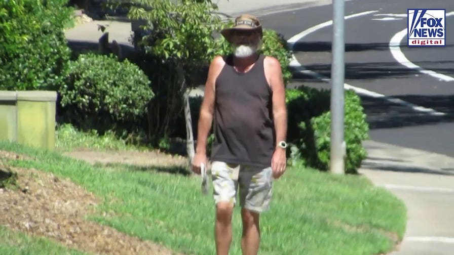 Brian Hooker rummages through trash on California streets months after wife’s disappearance
