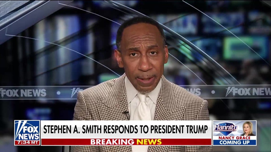 The Knicks were on a 13-game winning streak before Trump showed up, Stephen A Smith says