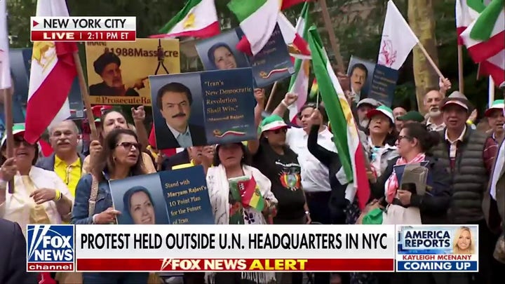 Protests held outside of United Nations headquarters