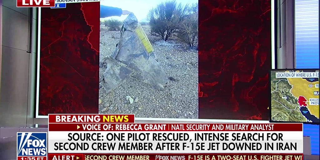 Intense search for second crew member continues after F-15E jet was downed in Iran