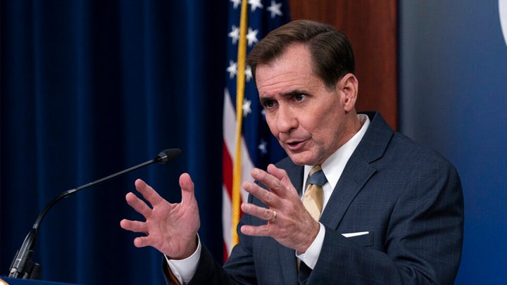 Pentagon Press Secretary John Kirby gives briefing following Afghanistan massacre