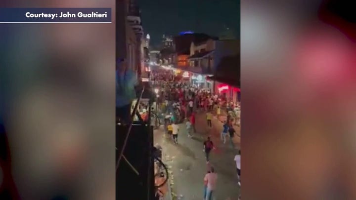 New Orleans crowds flee Bourbon Street shooting