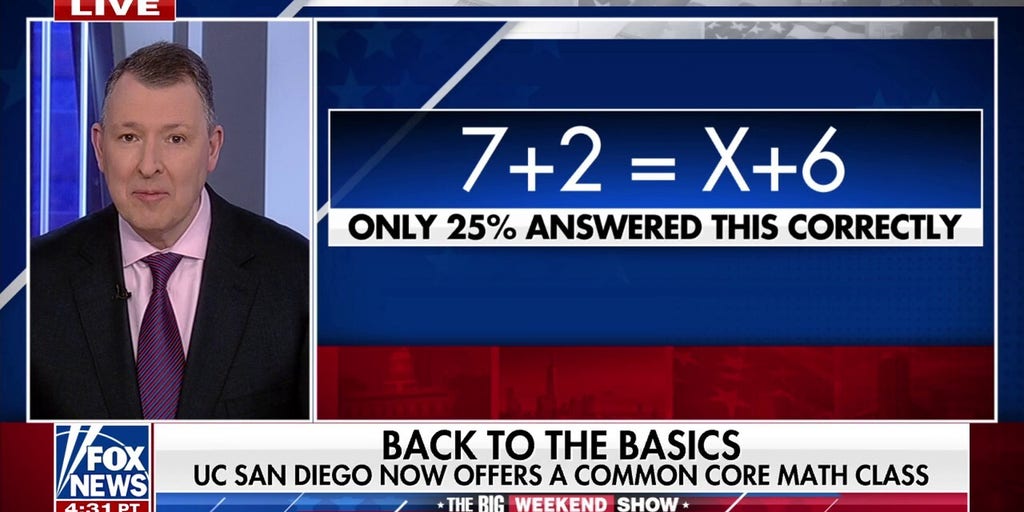 Rising number of college freshmen unable to do middle school math, study from UC San Diego reports