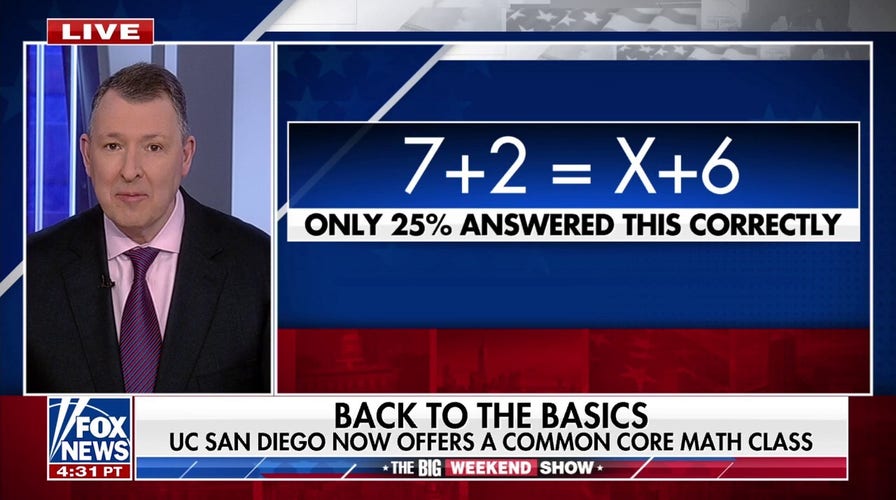 Rising fig   of assemblage   freshmen incapable  to bash  mediate  schoolhouse  math, survey  from UC San Diego reports 