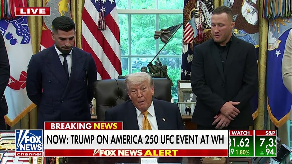 Trump makes announcement on America 250 UFC event at the White House