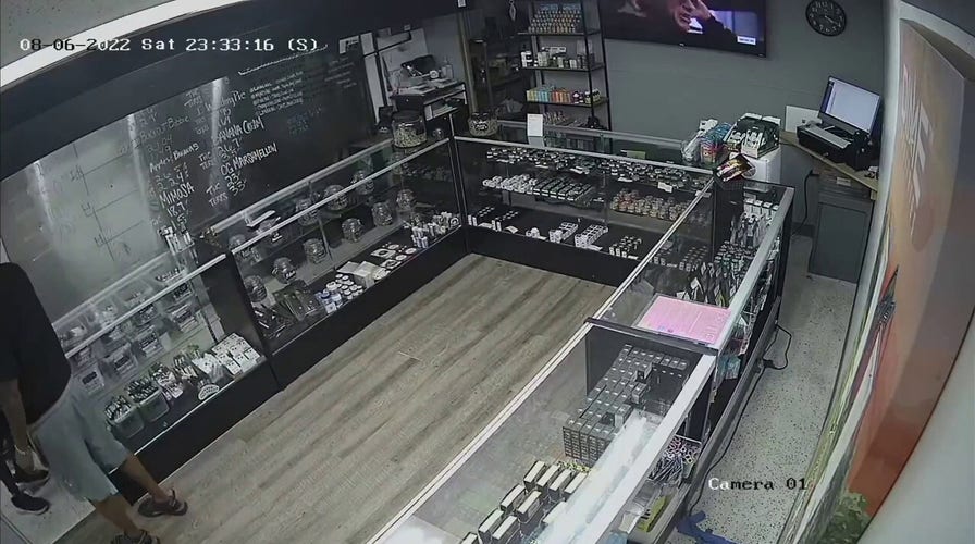 Oklahoma police release security video of armed robbery at weed dispensary