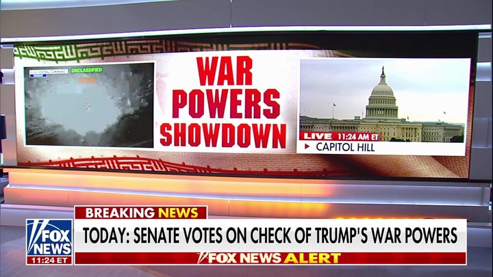 Senate to vote on Trump's war powers for Iran military action