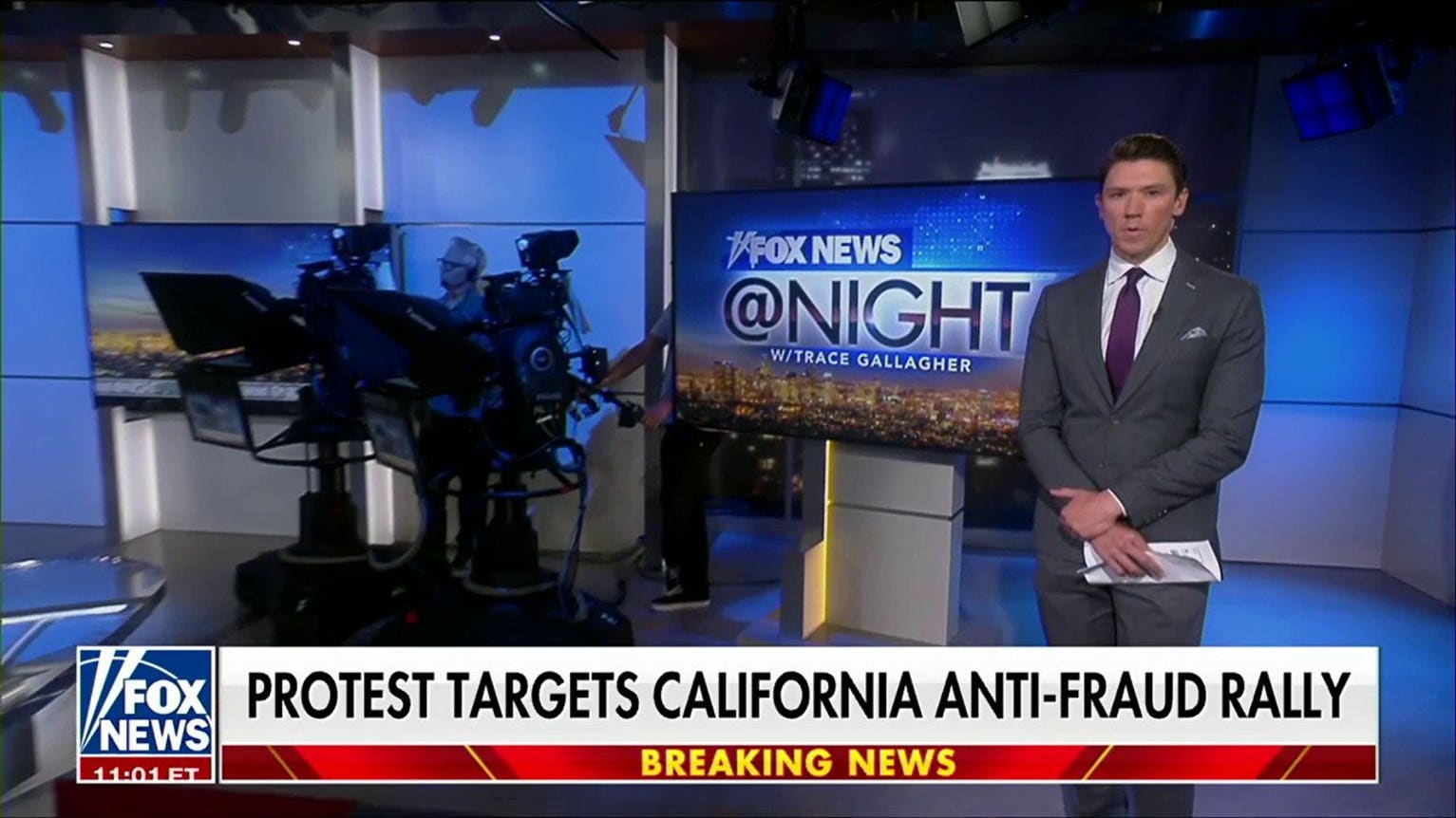 Protest targets California anti-fraud rally