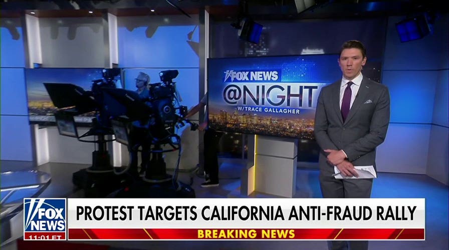 Protest targets California anti-fraud rally