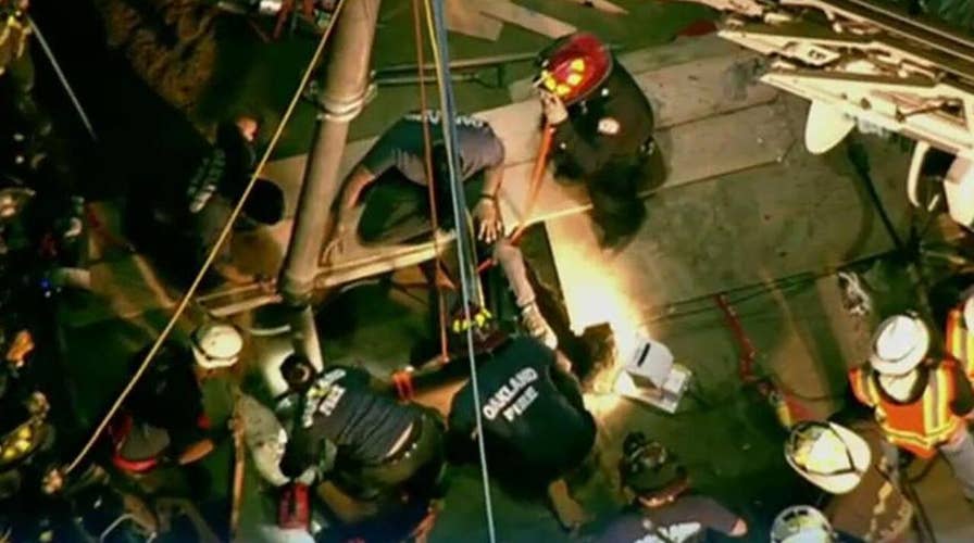 Plumber trapped underground for over 12 hours