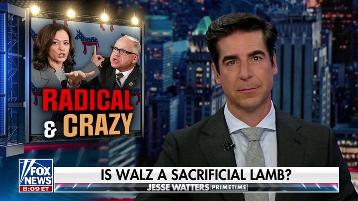  Tim Walz 'looks like Biden, sounds like Bernie’: Jesse Watters