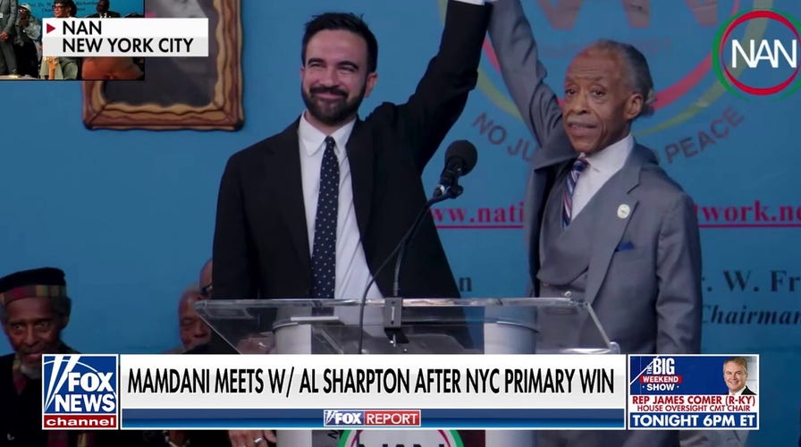 Mamdani meets with Al Sharpton after shocking NYC mayoral primary win