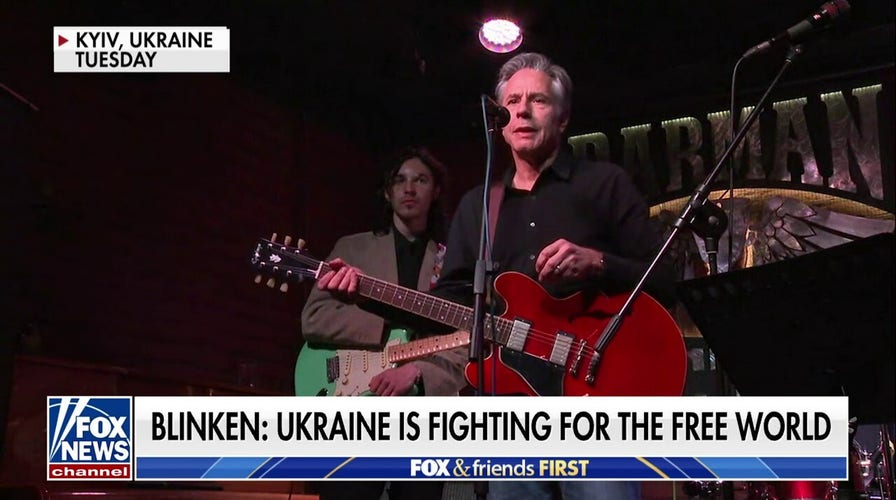 Antony Blinken takes heat for performing at Ukrainian bar to show support for fight against Russia