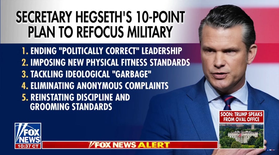 Trump, Hegseth hold historic meeting in Virginia about strengthening military