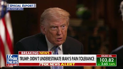 Trump discusses Iran's 'pain tolerance' and oil industry pressure