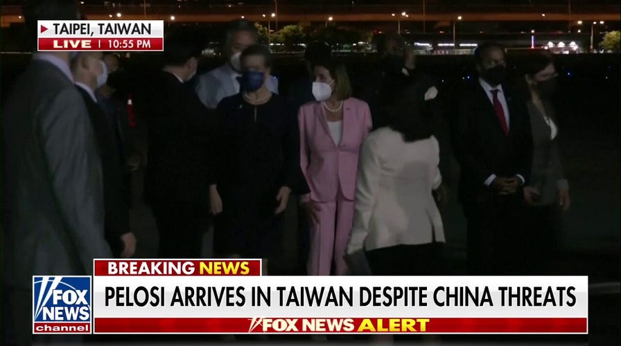 Pelosi arrives in Taiwan for controversial visit