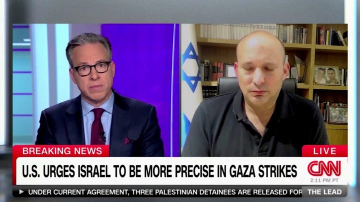 Israel's Naftali Bennett clashes with CNN's Jake Tapper over the Gaza death toll