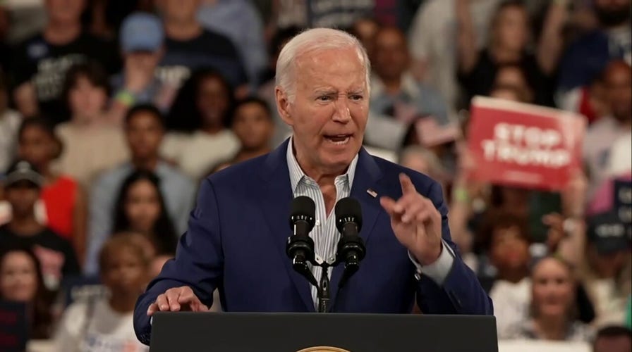 Biden speaks at post-debate rally 'I don't debate as well as I used to'