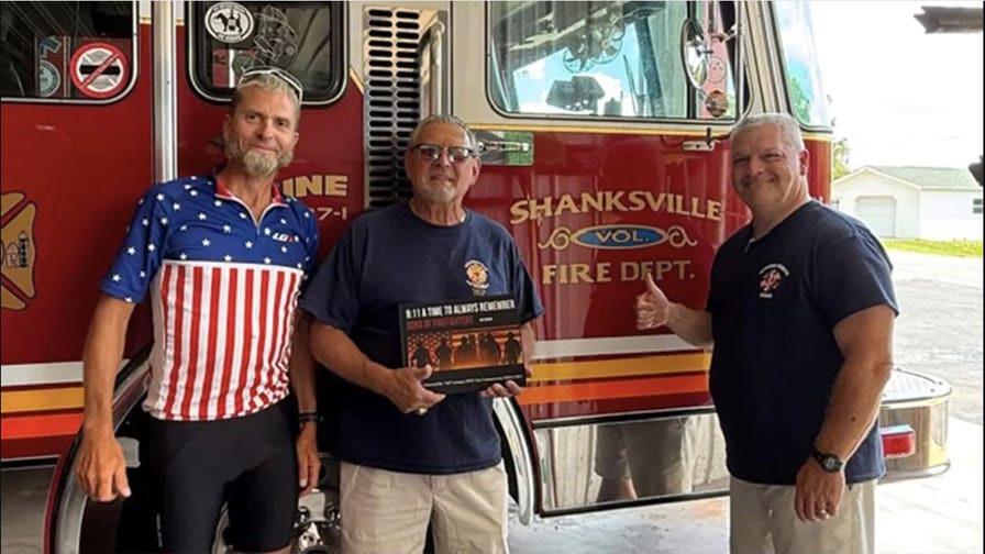 Navy vet shares inspiration behind biking across the country in honor of 9/11