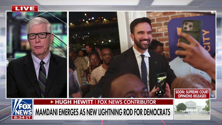 Hugh Hewitt issues bold warning on Zohran Mamdani's candidacy: 'Disaster for the Big Apple'