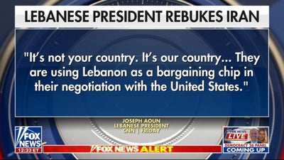 Lebanese president rebukes Iran for using country as 'bargaining chip'