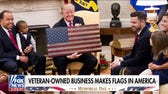Combat veteran's company makes flags in America