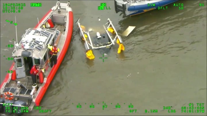 NYPD releases aerial footage of response to Hudson River helicopter crash