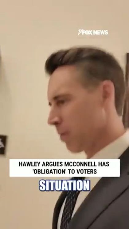 Hawley says McConnell has 'obligation' to tell voters what's going on'