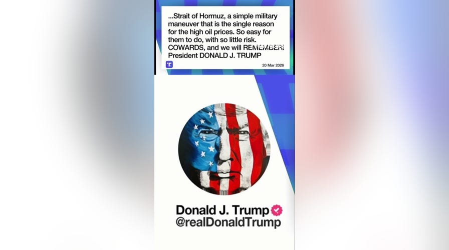 Trump rips NATO 'COWARDS' over Strait of Hormuz