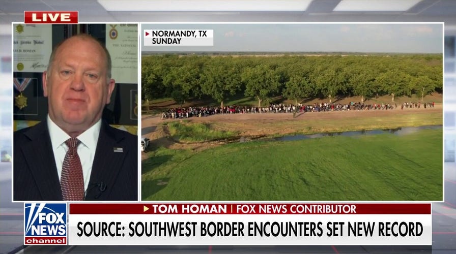 Homan on border crossings hitting ‘historic’ high: Secretary Mayorkas committed perjury, must be impeached