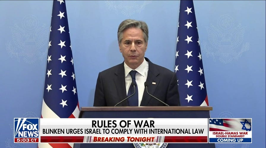Blinken tells Israel to comply with international law