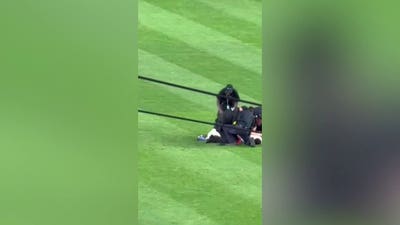 Security tackles field invader waving Palestinian flag during Yankees-Mets 9/11 game